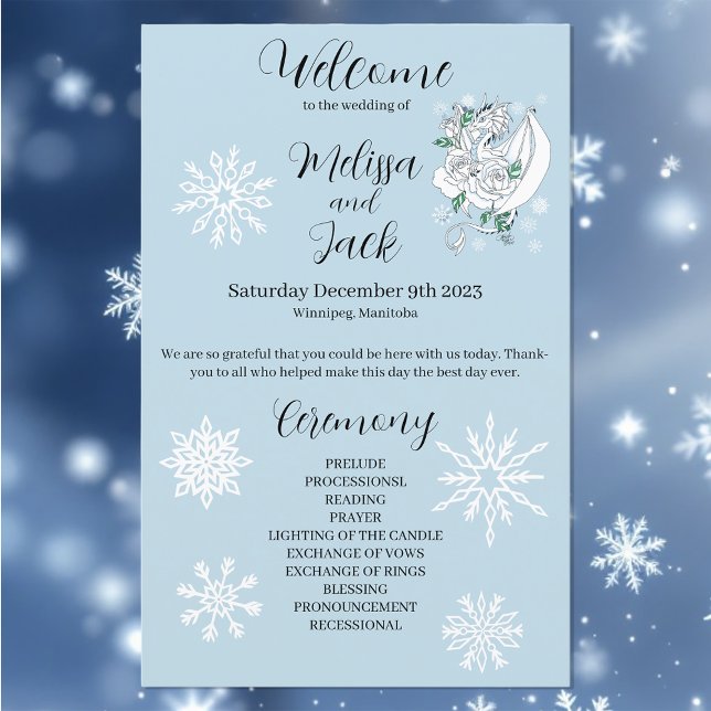 White Winter Dragon Snowflakes Blue (Creator Uploaded)