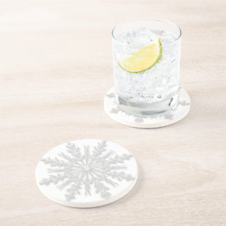 White Winter Snowflake Coaster