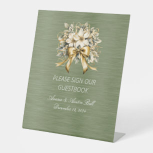 White Winterberry Sign Our Wedding Guestbook