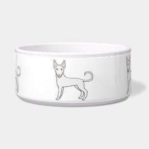 White Wire Haired Ibizan Hound Cute Cartoon Dogs