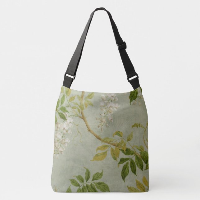 White Wisteria Crossbody Bag (Front)