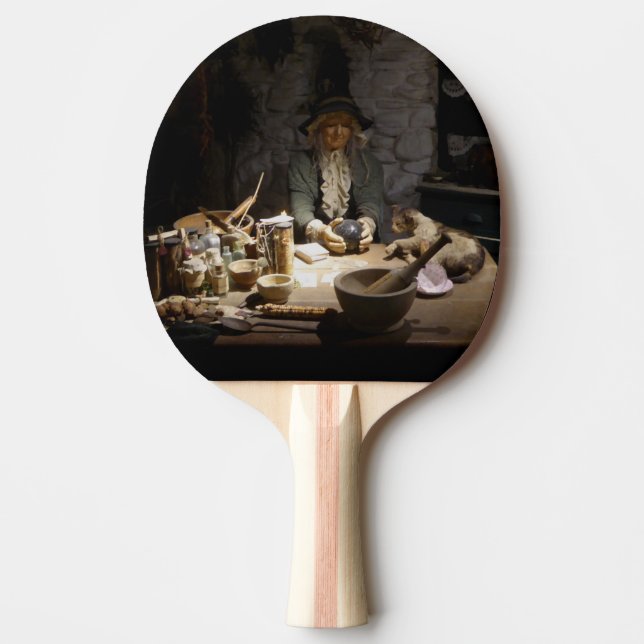 White Witch's Kitchen Museum, Witchcraft & MAGICK Ping Pong Paddle (Front)