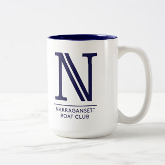 White with Blue interior 15 oz Two-Tone Mug