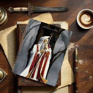 White Wizard Oak Tree Fantasy Notebook