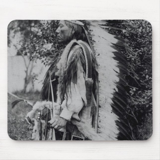 White Wolf, a Comanche Chief, c.1891-98 Mouse Pad (Front)