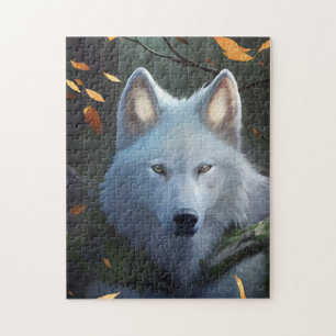 WHITE WOLF ART JIGSAW PUZZLE