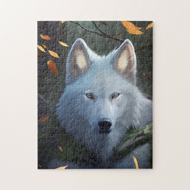 WHITE WOLF ART JIGSAW PUZZLE (Vertical)