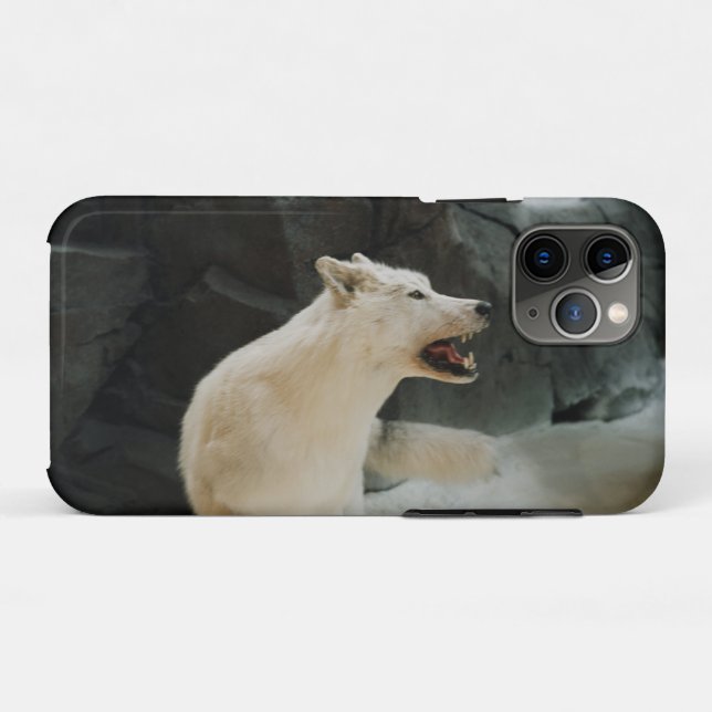 White Wolf Case-Mate iPhone Case (Back (Horizontal))
