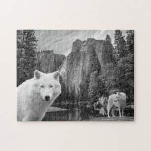 White Wolf Creek Brook Forest Landscape  Poster Jigsaw Puzzle
