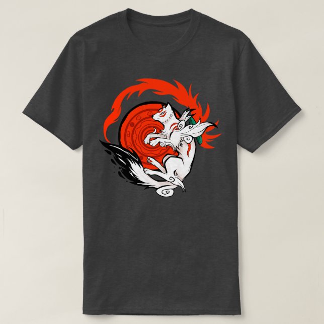 White Wolf Goddess  T-Shirt (Design Front)