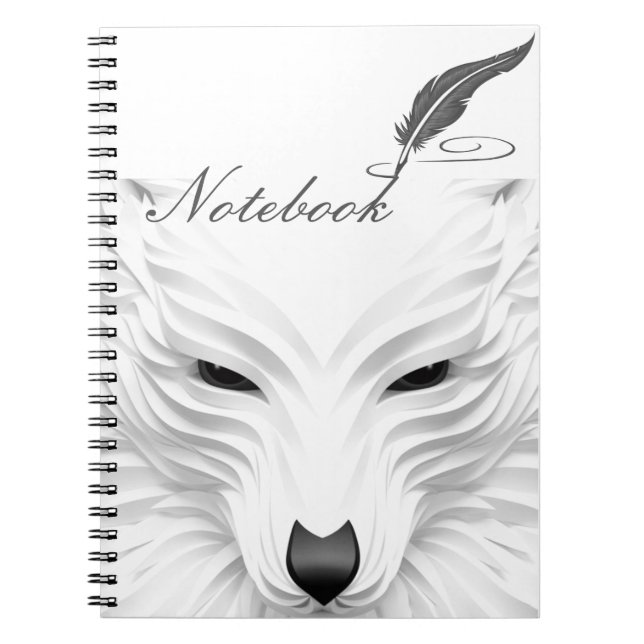 white wolf Notebook (Front)