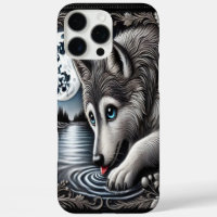White Wolf’s Tranquil Reflection