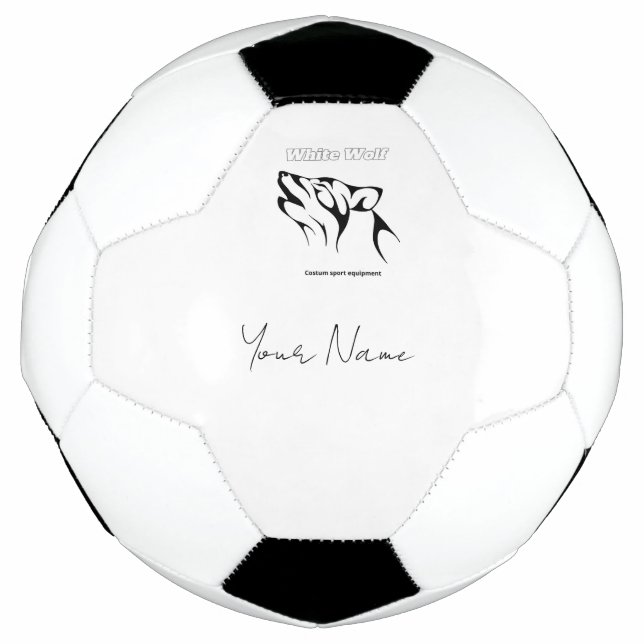 White Wolf Soccer Ball (Front)