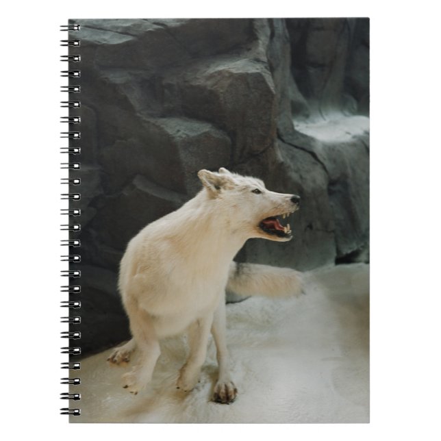 White Wolf Spiral Notebook (Front)