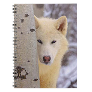 White Wolf Spiral Notebook