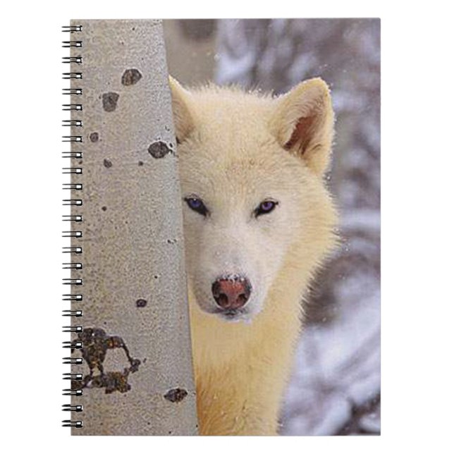 White Wolf Spiral Notebook (Front)