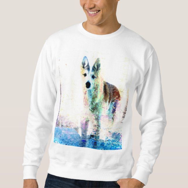 white wolf sweatshirt (Front)
