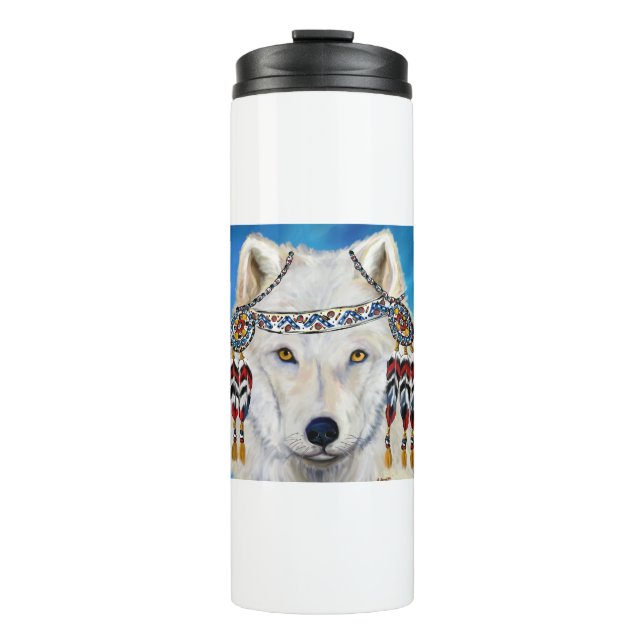 White Wolf Thermal Tumbler (Front)