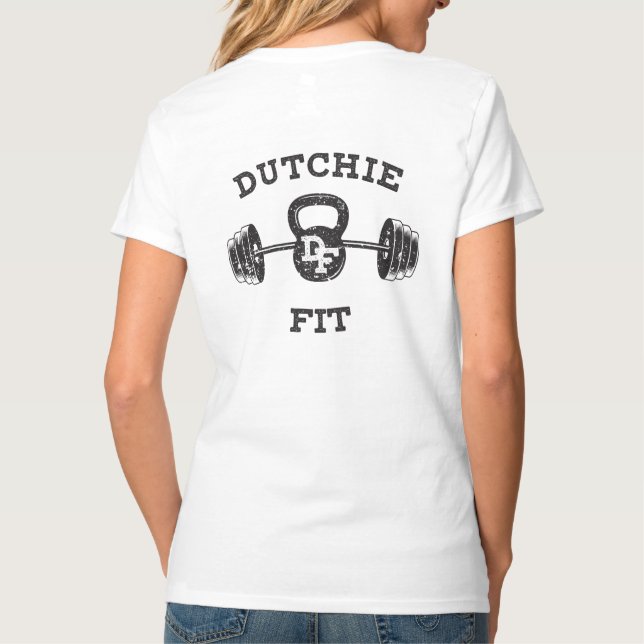 White Women's T-Shirt (Back)
