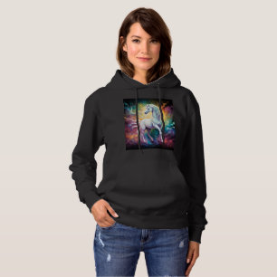 White Wonder: The Spectral White Unicorn Hoodie