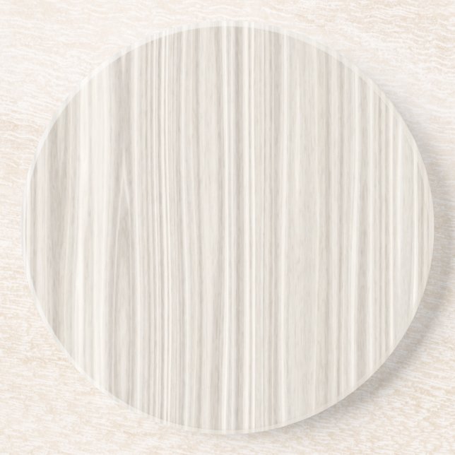 White Wood Grain Coaster (Front)