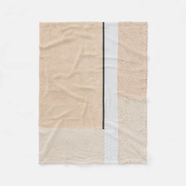 White wooden framed glass window fleece blanket (Front)