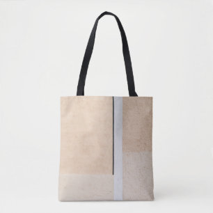 White wooden framed glass window tote bag