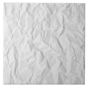 White wrinkled paper texture tile