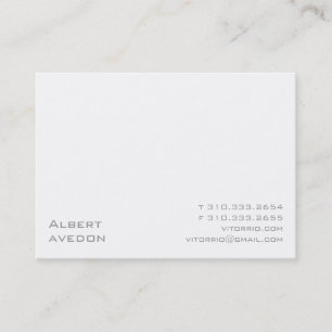 White XIP Business Card