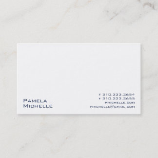 White XVI Business Card