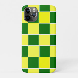 White, Yellow and Green Checkers Case-Mate iPhone Case