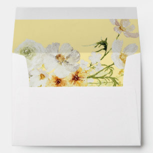 White & Yellow Floral 2 - Yellow Envelope