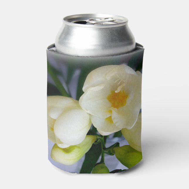 white yellow freesia can cooler (Can Front)