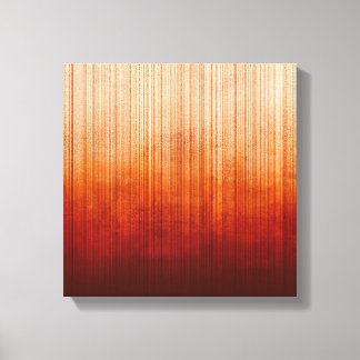 White Yellow Orange Red Burgundy striped Abstract Canvas Print