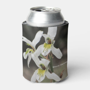 White Yellow Orchid Beverage Cooler