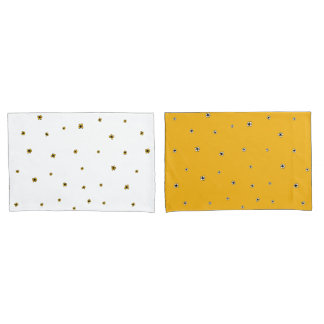 White & Yellow Pillowcases