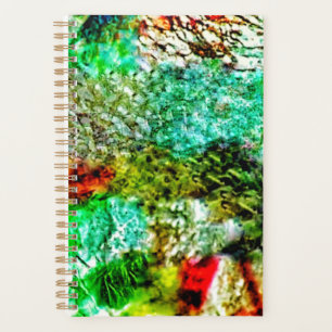 White yellow smooth planner,Calming texture joful Planner