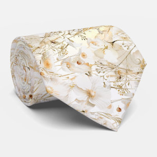 white yellow wildflowers tie