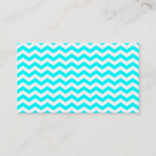 White Zig Zags Business Card