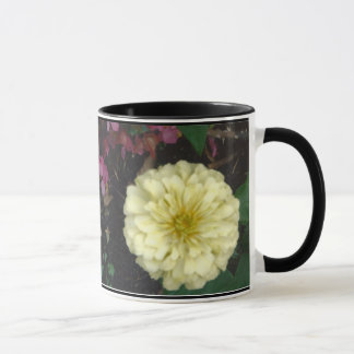 White Zinnia Mug