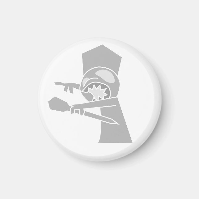 White Zombie King Magnet (Front)