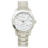 Whiteboard Oversized Silver Bracelet Watch