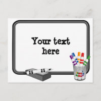 Whiteboard Postcard, Customise your message
