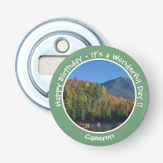 Whiteface Mountain, Adirondack Autumn Party Items Bottle Opener