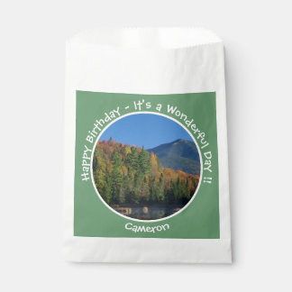 Whiteface Mountain, Adirondack Autumn Party Items Favour Bags