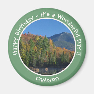 Whiteface Mountain, Adirondack Autumn Party Items Magnet