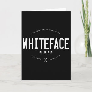 Whiteface Mountain New York Graphic Distressed Vin Card