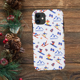 Whiteface Mountain New York Ski Snowboard Pattern Case-Mate iPhone Case