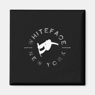 Whiteface Mountain New York Vintage Retro Snowboar Magnet