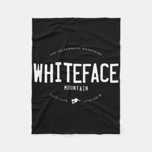 Whiteface Mountain Ny Graphic Distressed Vintage S Fleece Blanket
